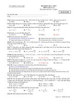 Kiểm tra trắc nghiệm vật ly11