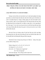 THỰC TRẠNG CÔNG TÁC KẾ TOÁN NGUYÊN VẬT LIỆU TẠI XƯỞNG IN NHÀ XUẤT BẢN VĂN HOÁ  DÂN TỘC