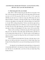 GIẢI PHÁP HẠN CHẾ RỦI RO TÍN DỤNG  TẠI NGÂN HÀNG CÔNG THƯƠNG VIỆT NAM CHI NHÁNH ĐỐNG ĐA