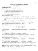 Ôn tập học kỳ 1 - hóa 12 cơ bản