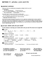 The Good Grammar - Articles- A, An and The