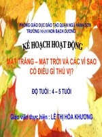 Mặt trời, mặt trăng, các vì sao