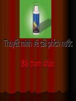 thuyet minh cai phich nuoc