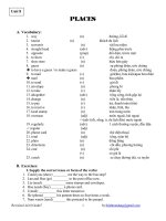 Gián án Revision Unit 8