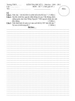 Thi HKI  Lịch sử  7