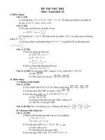 ĐỀ THI THỬ (số 2) HKI 10-CB (đáp án)