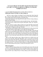 85657LÝ LUẬN CHUNG VỀ TỔ CHỨC HẠCH TOÁN KẾ TOÁN VẬT LIỆU VÀ CÔNG CỤ DỤNG CỤ TRONG CÁC DOANH NGHIỆP SẢN XUẤT