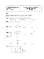 Bài kiểm tra cuối kỳ 1