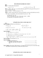 BỘ ĐỀ THI(10 ĐỀ) HK1 CÓ ĐÁP ÁN HAY LẮM ĐÂY