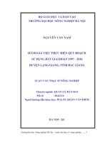 Đánh giá việc thực hiện quy hoạch sử dụng đất giai đoạn 1997 2010 huyện lạng giang, tỉnh bắc giang 