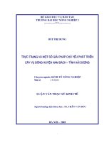 Luận văn thực trạng và một số giải pháp chủ yếu phát triển cây vụ đông huyện nam sách tỉnh hải dương 
