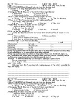 Tài liệu Đề kiểm tra Anh