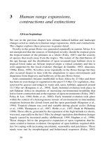 Human range expansions, contractions and extinctions