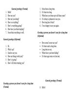 Tài liệu General Greeting