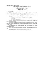 Đề cương ôn tập HK 1 Vật lý 6