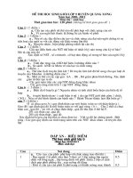 Tài liệu thi HSG 9 huyen Quang Xuong co dap an