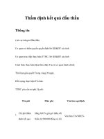 Thẩm định kết quả đấu thầu