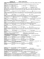 Đề + ĐA chươngVI:SÓNG ÁNH SANG