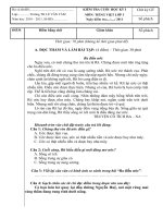 Bài soạn Đề kiểm tra cuối HKI môn TV