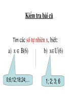 Bài soạn bội và ước của một số nguyên