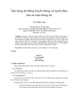 Xây dựng hệ thống truyền thông vô tuyến  bảo an toàn thông tin