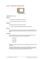 Adding Users in Windows 2000