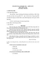 ĐỀ TIẾNG VIỆT LỚP 3 KÌ 1 2010 - 2011