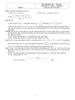Đề thi Học kì 1 Toán 11 - Đề số 2