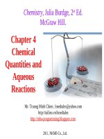 Bài soạn Chapter 4 Chemical Quantities and Aqueous Reactions