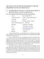 THỰC TRẠNG CÔNG TÁC KẾ TOÁN THÀNH PHẨM VÀ TIÊU THỤ THÀNH PHẨM TẠI CÔNG TY CỔ PHẦN MAY 10