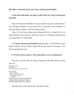 Đặc điểm và tình hình chung của Công ty thương mại Phú Bình