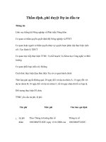 Thẩm định, phê duyệt Dự án đầu tư