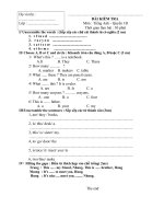 Tài liệu De kiem tra Let''''s go 1 A