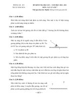 Đề và đáp án lý 7 hk1 2010-2011