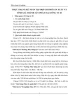 THỰC TRẠNG KẾ TOÁN TẬP HỢP CHI PHÍ SẢN XUẤT VÀ TÍNH GIÁ THÀNH SẢN PHẨM TẠI CÔNG TY 20