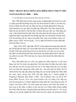 THỰC TRẠNG HOẠT ĐỘNG BẢO HIỂM NHÂN THỌ Ở VIỆT NAM GIAI ĐOẠN 2008 – 2010.