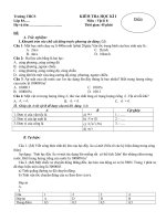 Đề KT Vật lí 8 HKI