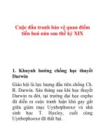 Cuộc đấu tranh bảo vệ quan điểm tiến hoá nửa sau thế kỷ XIX