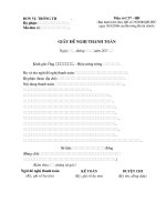 Tài liệu Mau de ngi thanh toan