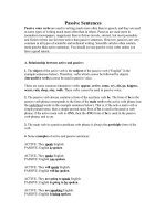 Bài giảng PASIVE SENTENCES