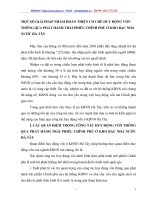 MỘT SỐ GIẢI PHÁP NHẰM HOÀN THIỆN CƠ CHẾ HUY ĐỘNG VỐN THÔNG QUA PHÁT HÀNH TRÁI PHIẾU CHÍNH PHỦ Ở KHO BẠC NHÀ NƯỚC HÀ TÂY