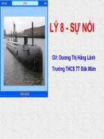 TIẾT 14 - SỰ NỔI