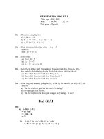 Gián án kiểm tra HK II & bài giải