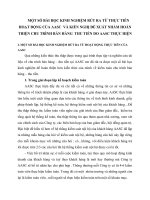 MỘT SỐ BÀI HỌC KINH NGHIỆM RÚT RA TỪ THỰC TIỄN HOẠT ĐỘNG CỦA AASC  VÀ KIẾN NGHỊ ĐỀ XUẤT NHẰM HOÀN THIỆN CHU TRÌNH BÁN HÀNG  THU TIỀN DO AASC THỰC HIỆN