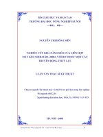 Nghiên cứu khả năng kéo của liên hợp máy kéo shibaura   3000a với rơ mooc một cầu truyền động thuỷ lực 