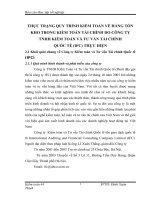 THỰC TRẠNG QUY TRÌNH KIỂM TOÁN VỀ HÀNG TỒN KHO TRONG KIỂM TOÁN TÀI CHÍNH DO CÔNG TY TNHH KIỂM TOÁN VÀ TƯ VẤN TÀI CHÍNH