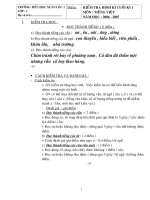 Bài giảng dề kiểm tra Tiếng Việt cuối kì 1 năm học 2006-2007