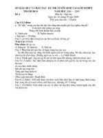 Tài liệu TAP HOP DE THI VAO LOP 10