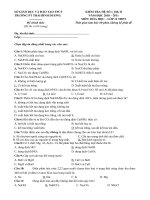 Gián án KT kiềm - kiềm thổ - nhôm