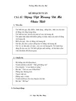 Gián án CHỦ ĐỀ : THẾ GIỚI ĐỘNG VẬT